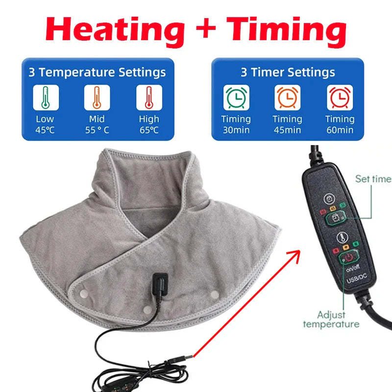 Heating neck wrap Heating neck wrap Heating neck wrap with adjustable temperature and timer settings for personalized heat therapy.