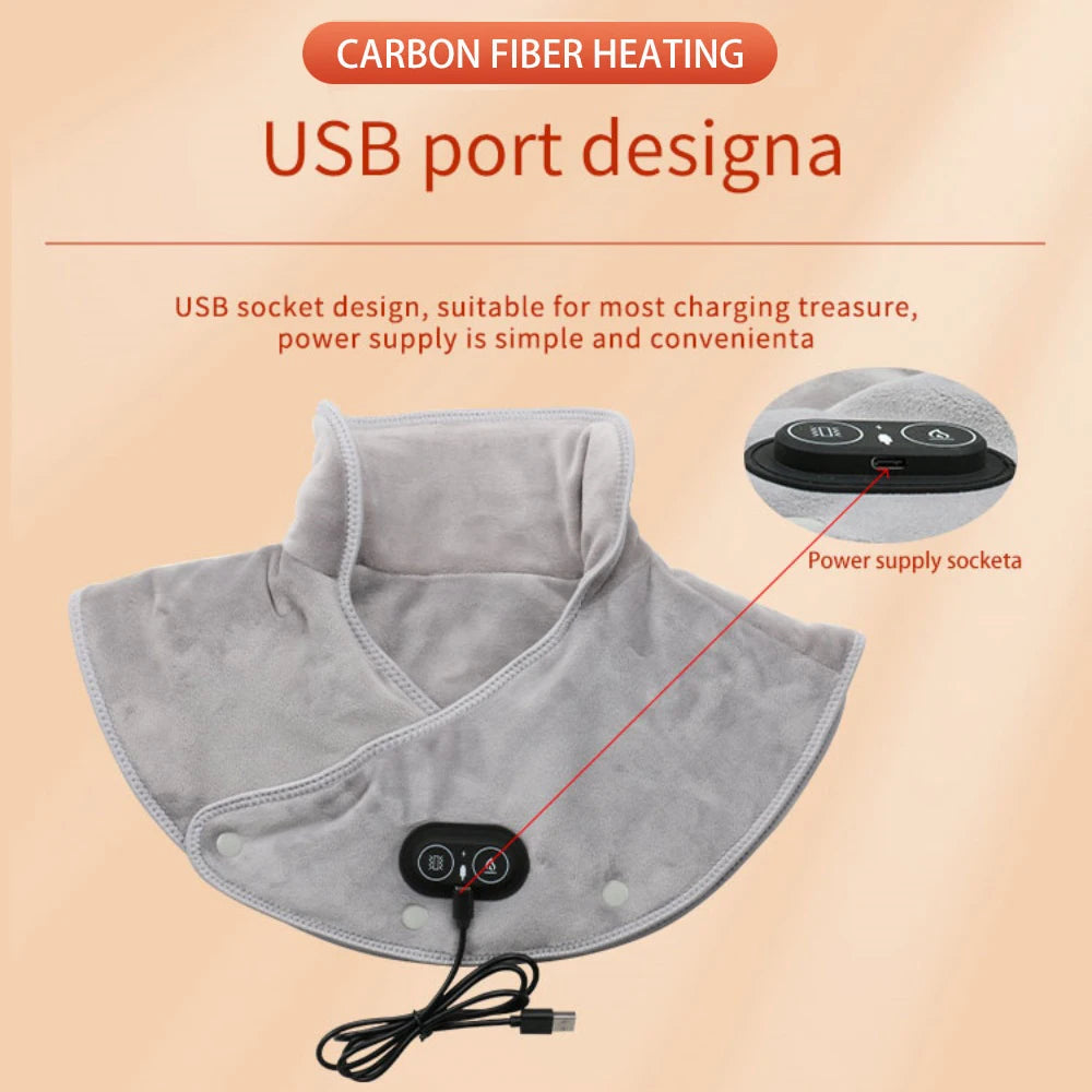 USB-powered Heating neck wrap Heating neck wrap Heating neck wrap with carbon fiber heating and soft fleece design for easy use.